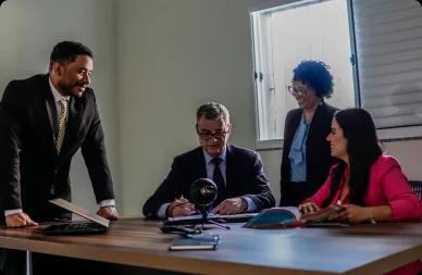 Reunião com equipe